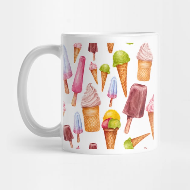 ice cream pattern by lisenok